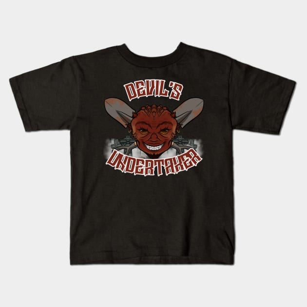 Devil's Undertaker Kids T-Shirt by RampArt